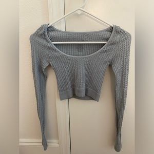 Never worn Free People long sleeve cropped top